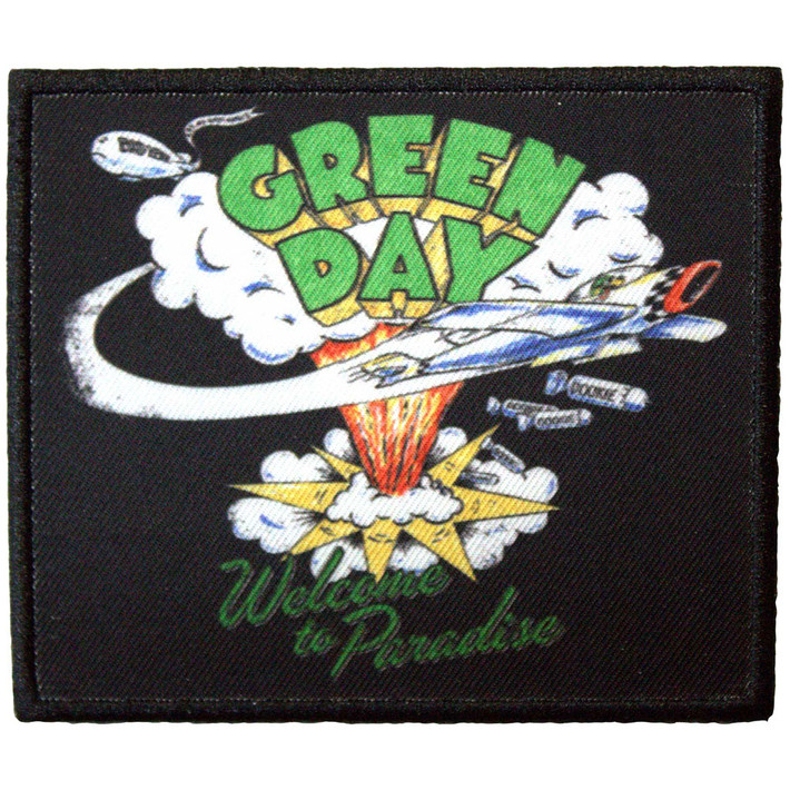 Green Day 'Welcome To Paradise' (Iron On) Patch