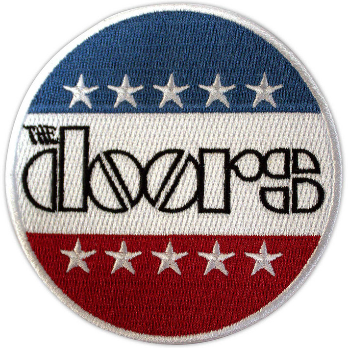 The Doors 'Logo Stars & Stripes' (Iron On) Patch