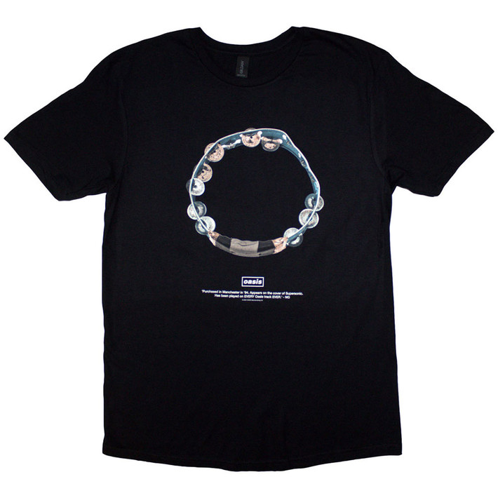 Oasis 'Definitely Maybe Tambourine' (Black) T-Shirt