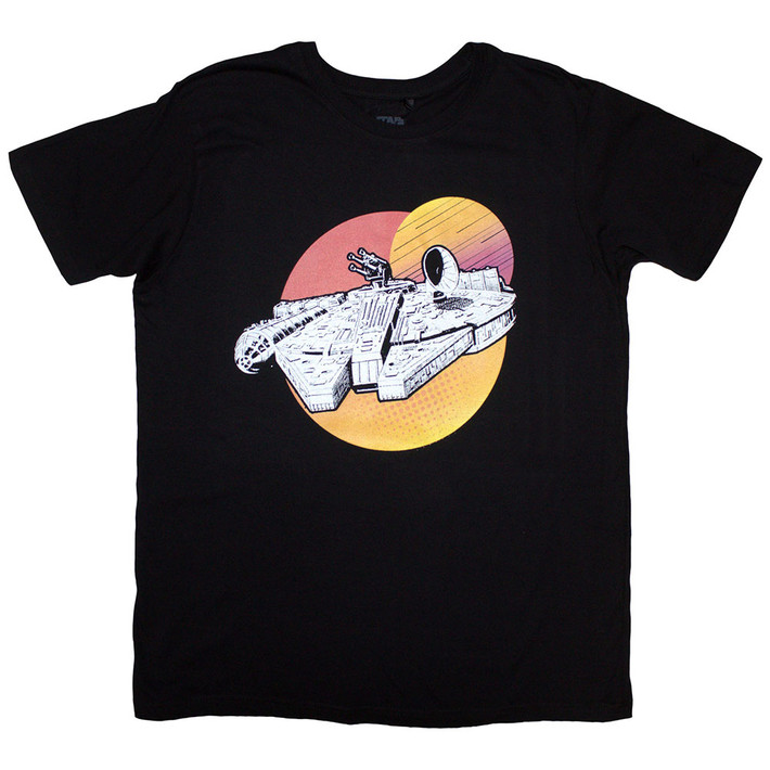 Star Wars 'Millennium Falcon Twin Suns' (Black) T-Shirt
