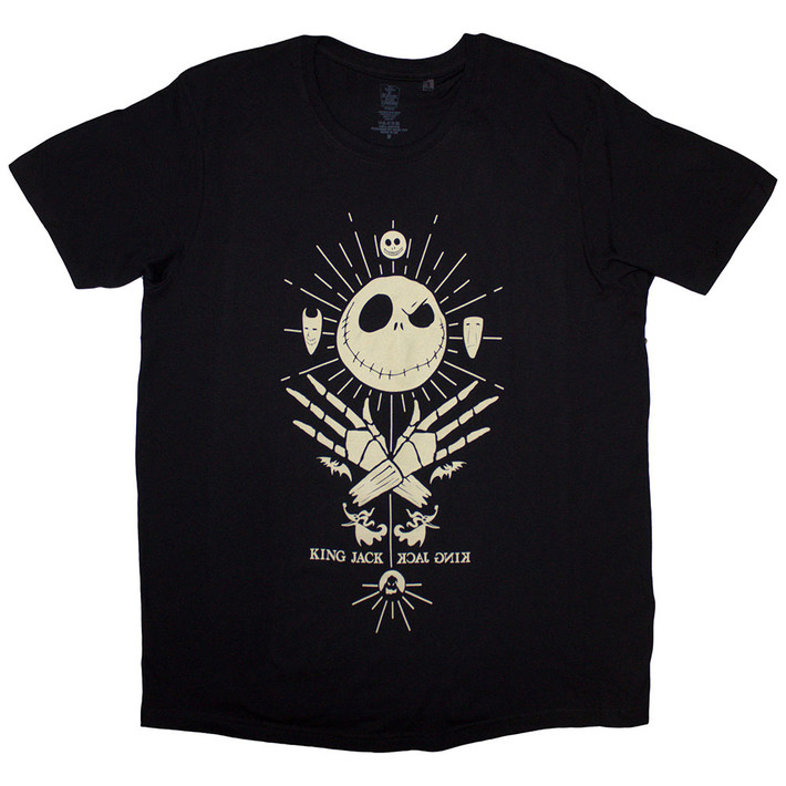 The Nightmare Before Christmas 'King Jack' (Black) T-Shirt