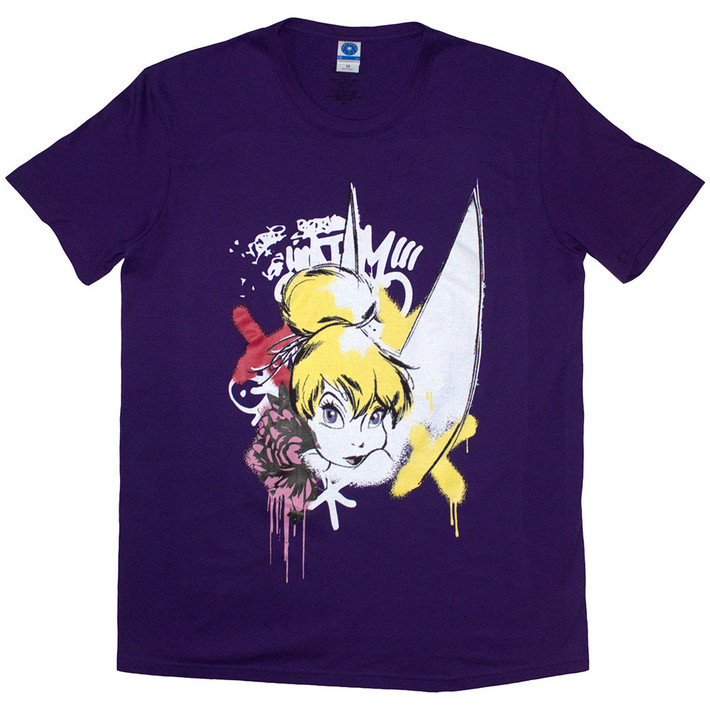 Tinker Bell 'Graffiti' (Purple) T-Shirt