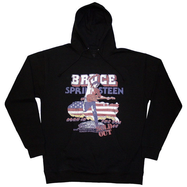 Bruce Springsteen 'Born In The USA '85' (Black) Pull Over Hoodie
