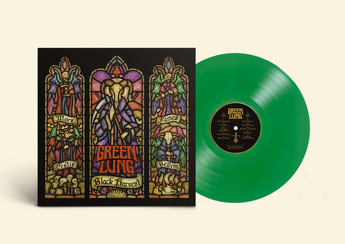 Green Lung 'Black Harvest' LP Gatefold Green Vinyl