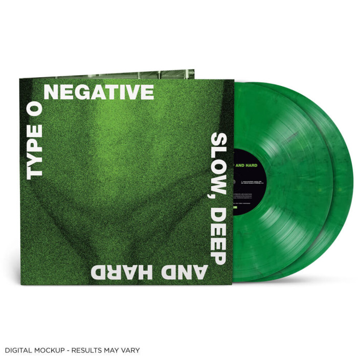 Type O Negative 'Slow, Deep And Hard' 2LP Green & Black Marbled Vinyl