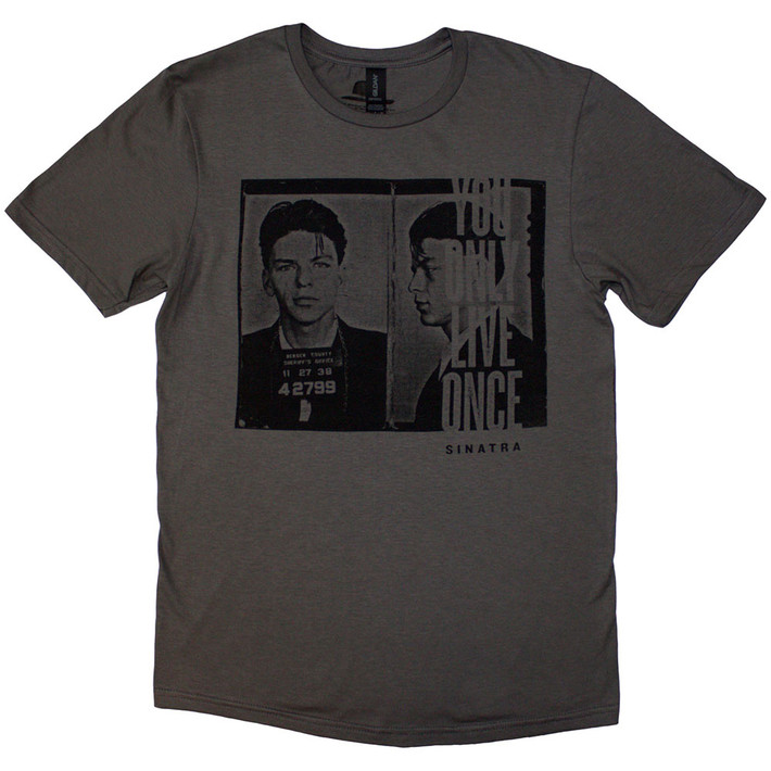 Frank Sinatra 'Mugshot' (Grey) T-Shirt