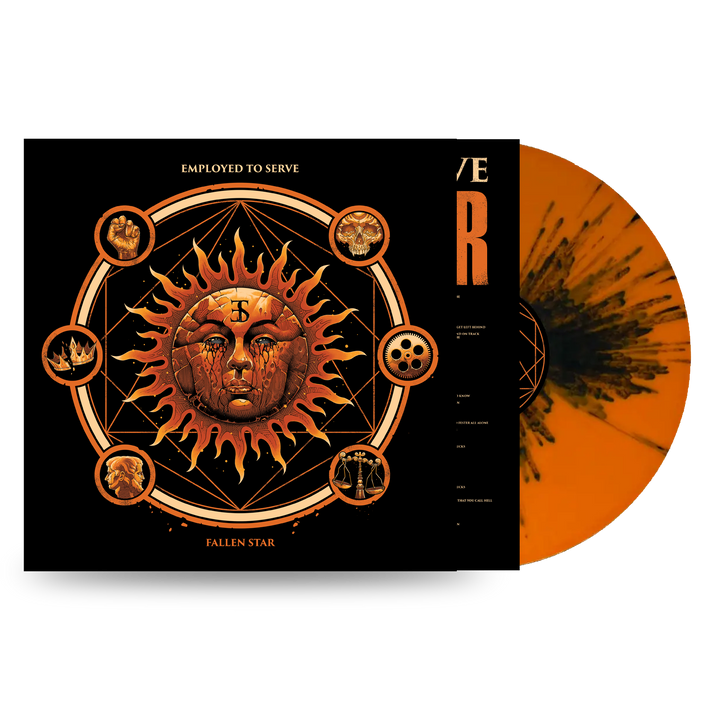 Employed To Serve 'Fallen Star' LP Orange w/Black Splatter Vinyl