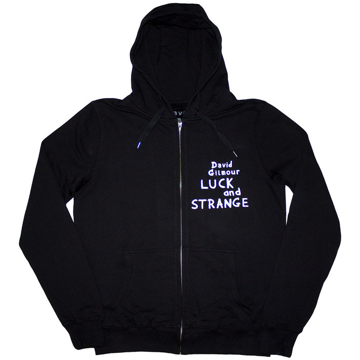 David Gilmour 'Luck & Strange Tour' (Black) Pull Over Hoodie