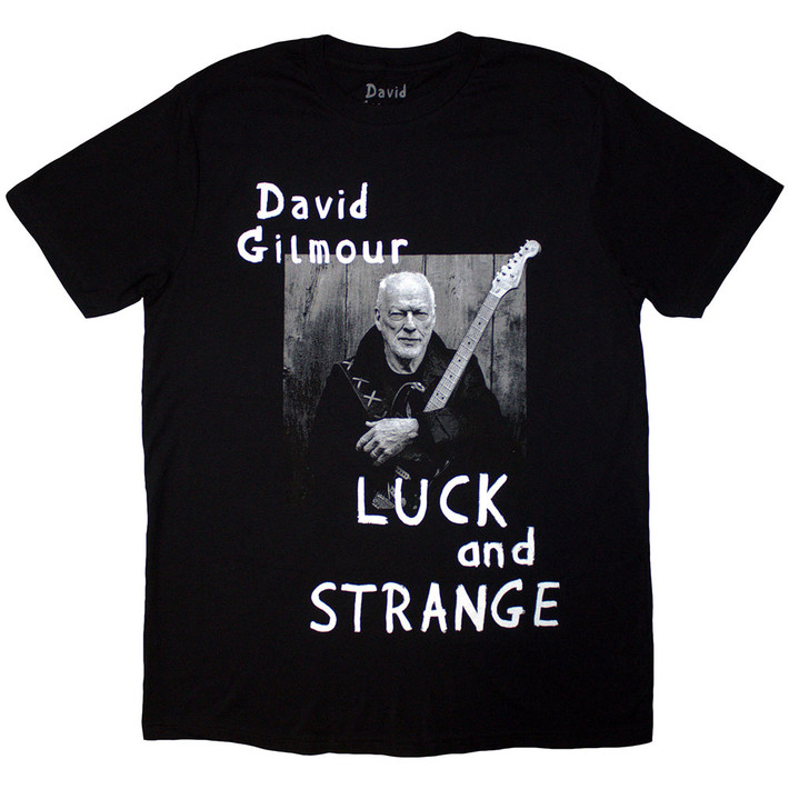 David Gilmour 'Luck & Strange Portrait' (Black) T-Shirt