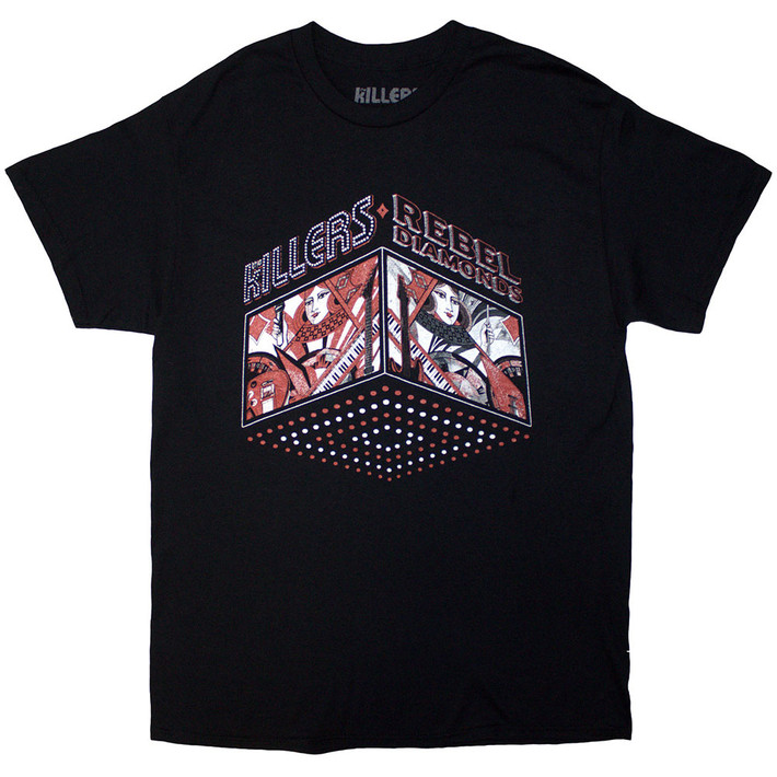 The Killers 'Tour '24 Rebel Diamonds' (Black) T-Shirt
