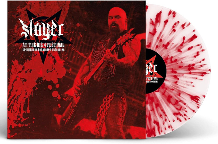Slayer 'At The Big 4 Festival' LP Clear Red Splatter Vinyl