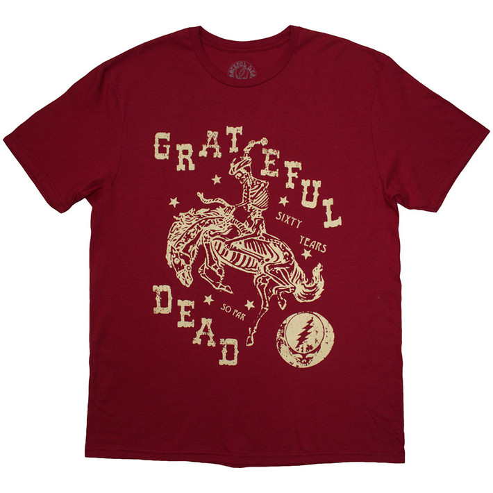 Grateful Dead 'Skeleton Horse' (Red) T-Shirt