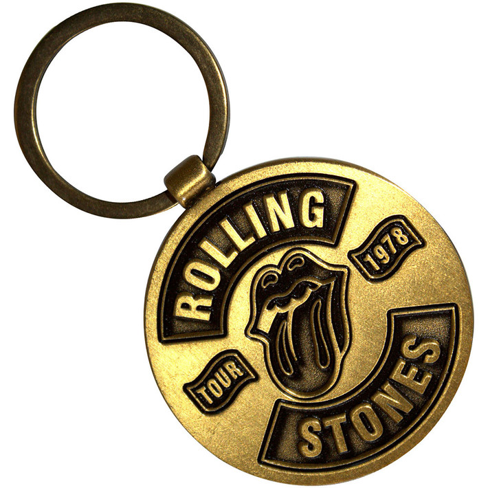 The Rolling Stones 'Classic Tongue/Tour '78 Double-Sided' Keyring