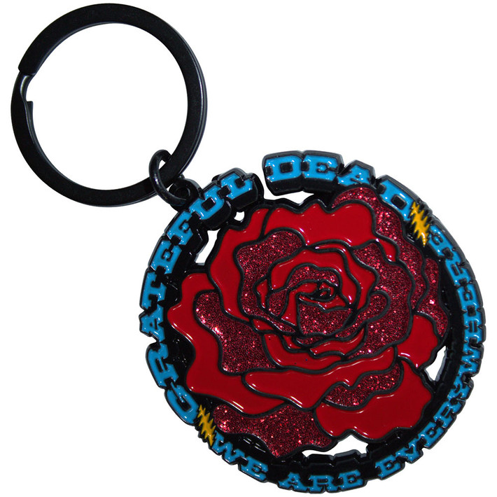 Grateful Dead 'Everywhere Rose' Keyring