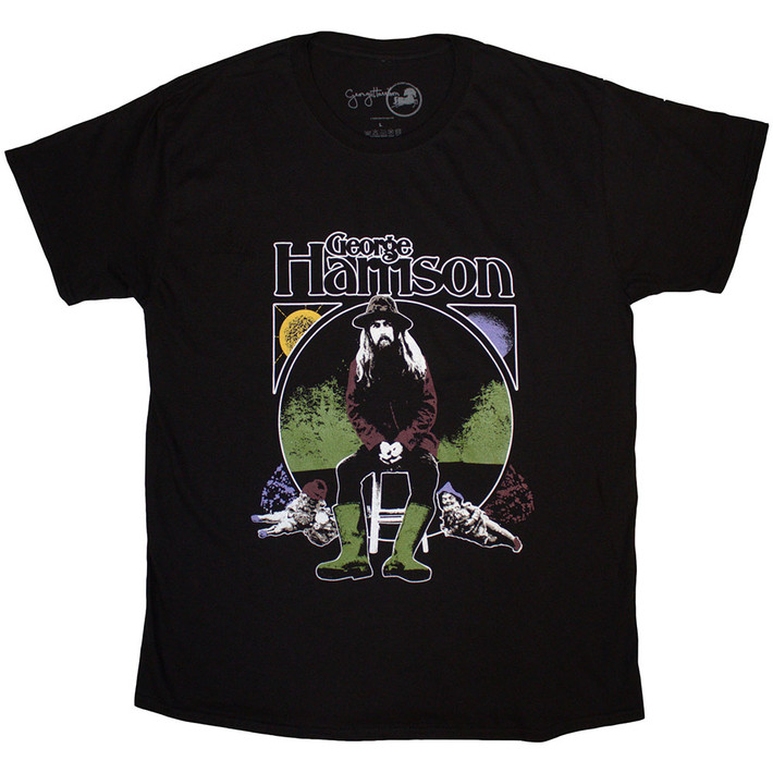 George Harrison 'Sun & Moon' (Black) T-Shirt