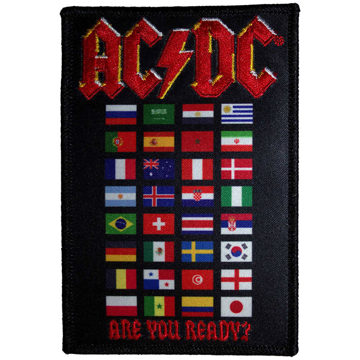 AC/DC 'Are You Ready? Flags' (Iron On) Patch