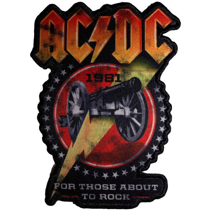AC/DC 'For Those About To Rock 1981 Cut-Out' (Iron On) Patch