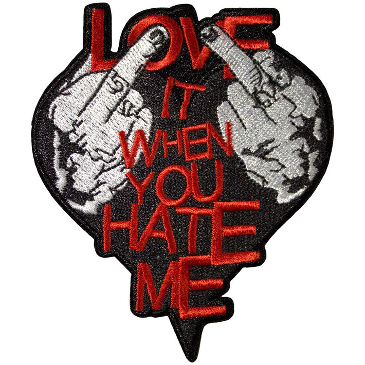 Avril Lavigne 'Love It When You Hate Me' (Iron On) Patch