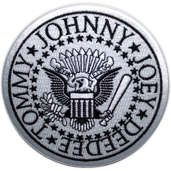 Ramones 'Presidential Seal White' (Iron On) Patch