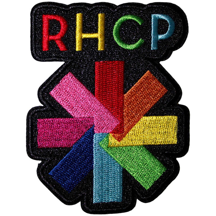 Red Hot Chili Peppers 'Rainbow Asterisk' (Iron On) Patch