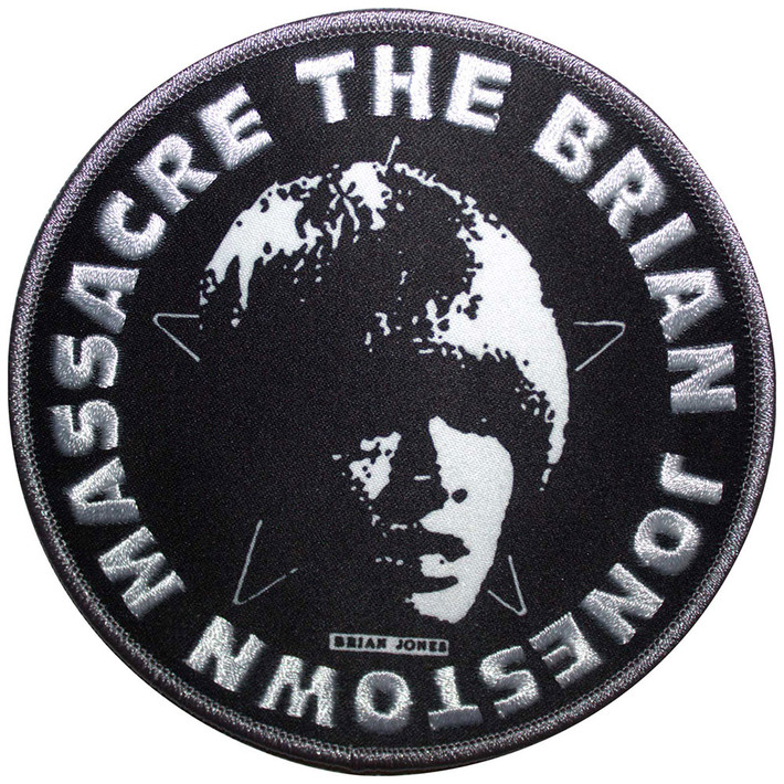 The Brian Jonestown Massacre 'Circle Face Black' (Iron On) Patch