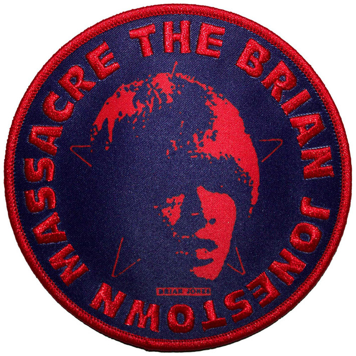 The Brian Jonestown Massacre 'Circle Face Navy Blue' (Iron On) Patch