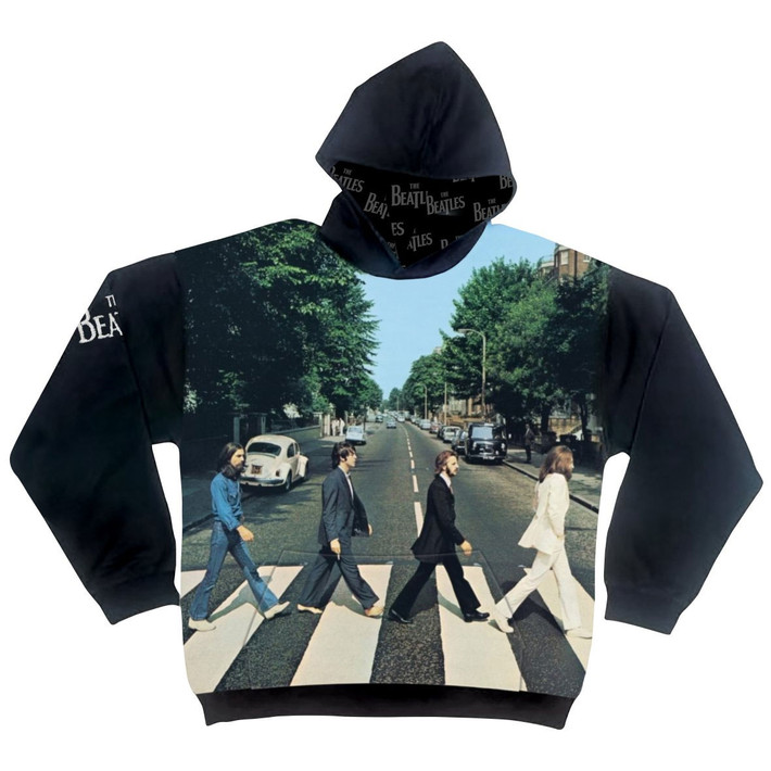 The Beatles 'Abbey Road' All-Over Print Pull Over Hoodie