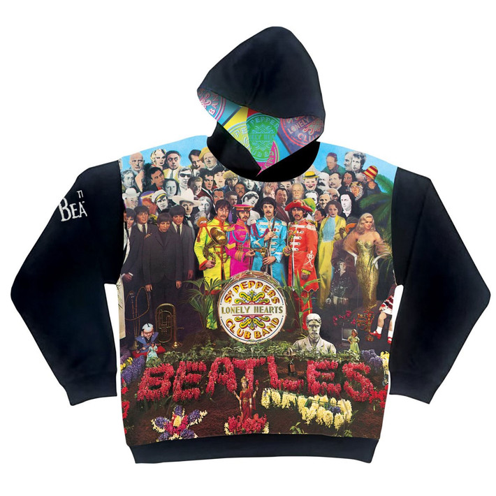 The Beatles 'Sgt Pepper' All-Over Print Pull Over Hoodie