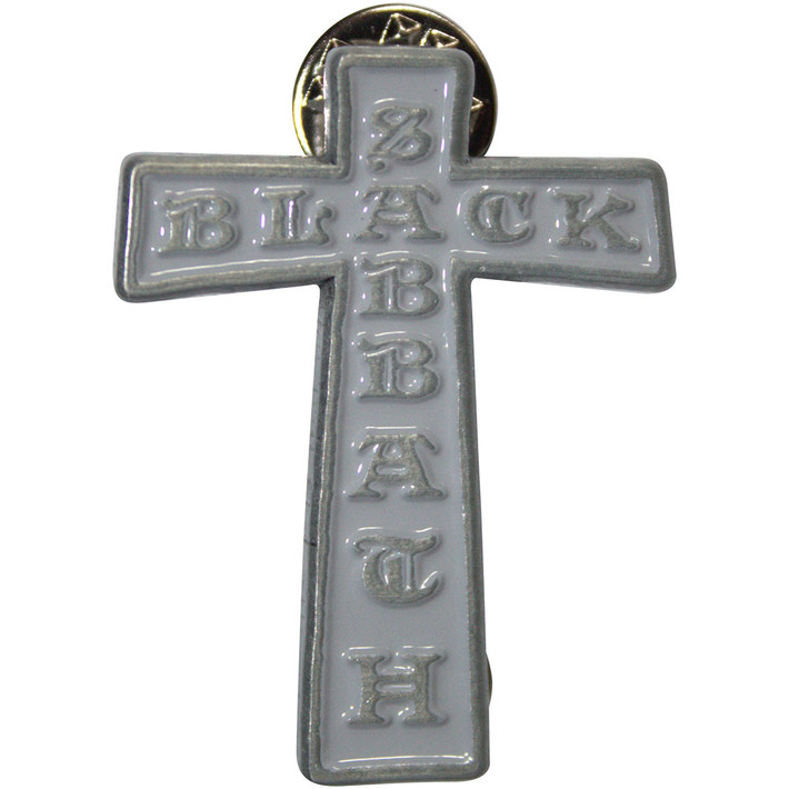 Black Sabbath 'Grey Cross' Pin Badge