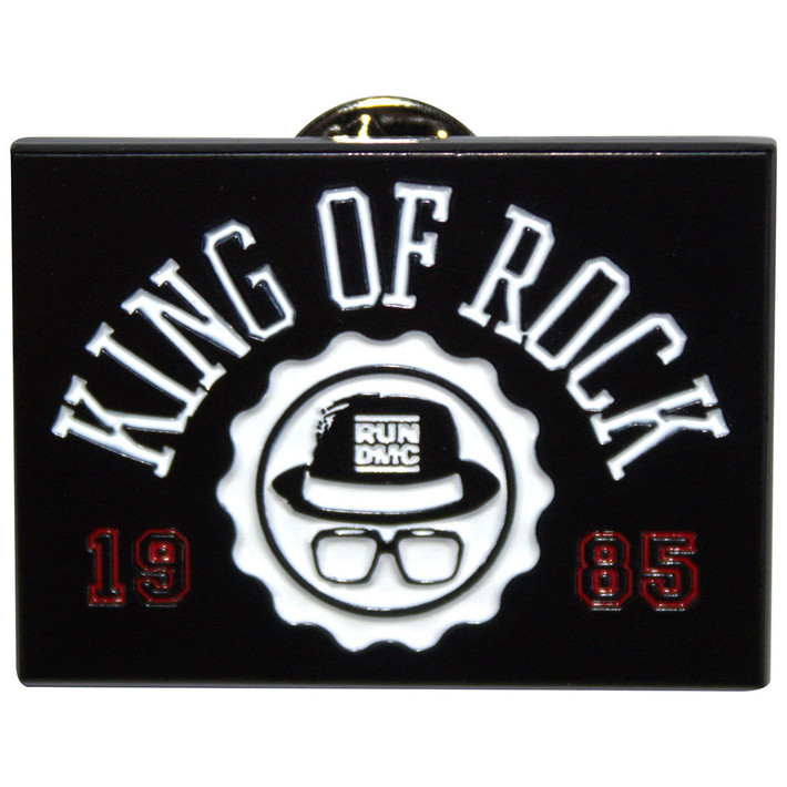 Run DMC 'King Of Rock' Pin Badge