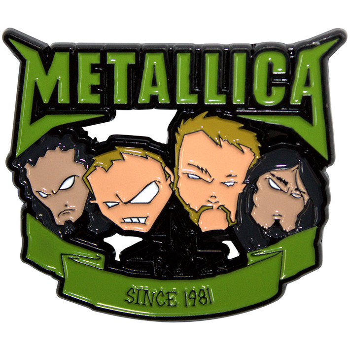 Metallica 'Since 1981 Heads' Pin Badge