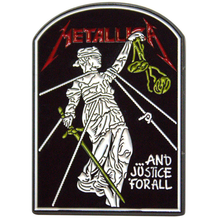 Metallica 'And Justice For All Tombstone' Pin Badge