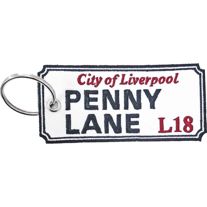 Rock Off 'Penny Lane Liverpool Sign' Patch Keyring