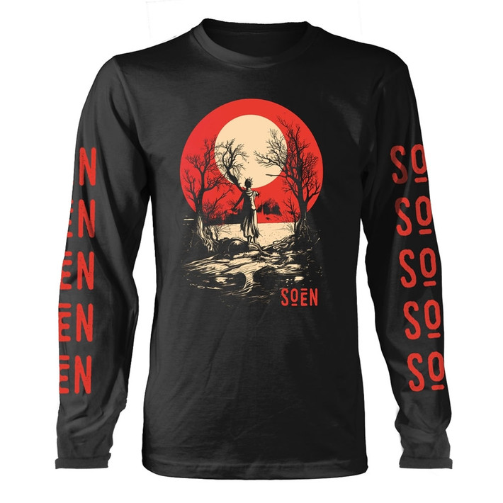 Soen 'Redmoon' (Black) Long Sleeve Shirt Front
