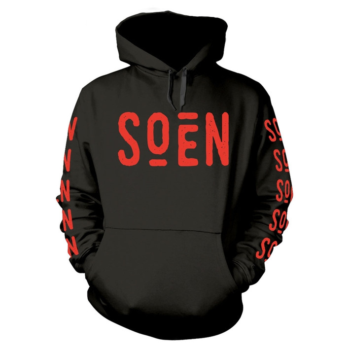 Soen 'Redmoon' (Black) Pull Over Hoodie Front