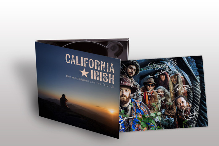California Irish 'The Mountains Are My Friends' CD Digipack with EXCLUSIVE HAND SIGNED PHOTO CARD