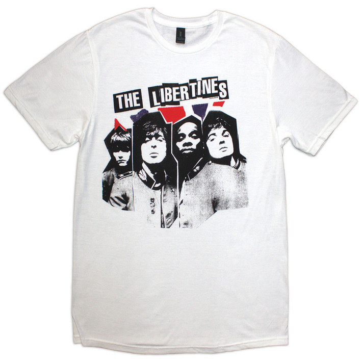 The Libertines 'RIP Flag Xerox' (White) T-Shirt