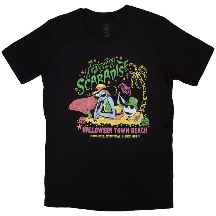 The Nightmare Before Christmas 'Hidden Scaradise' (Black) T-Shirt
