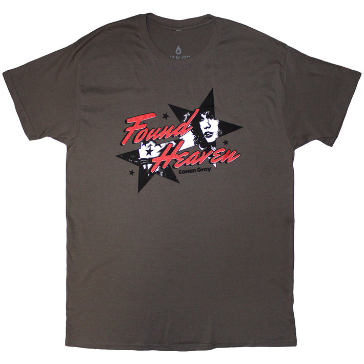 Conan Gray 'Found Heaven Stars' (Grey) T-Shirt
