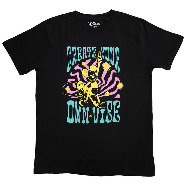 Disney Mickey Mouse 'Create Vibe' (Grey) T-Shirt