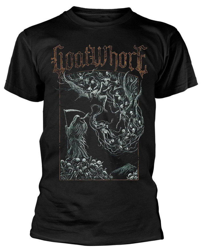 Goatwhore 'Harbinger' (Black) T-Shirt Front