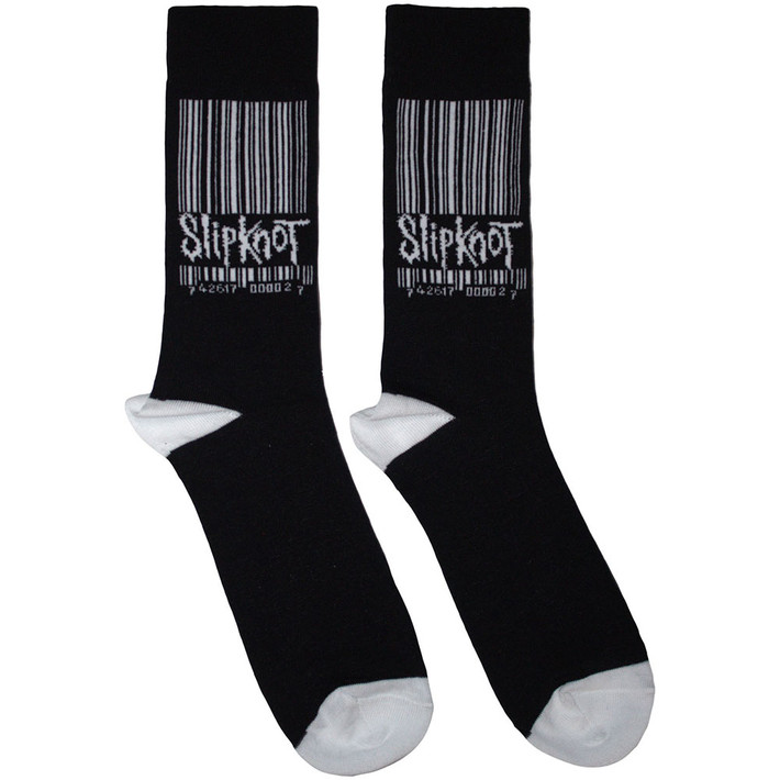 Slipknot 'Large Barcode Logo' (Black) Socks (One Size = UK 7-11)
