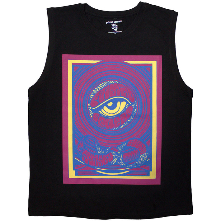 Primal Scream 'Psychedelic Eye' (Black) Tank Vest