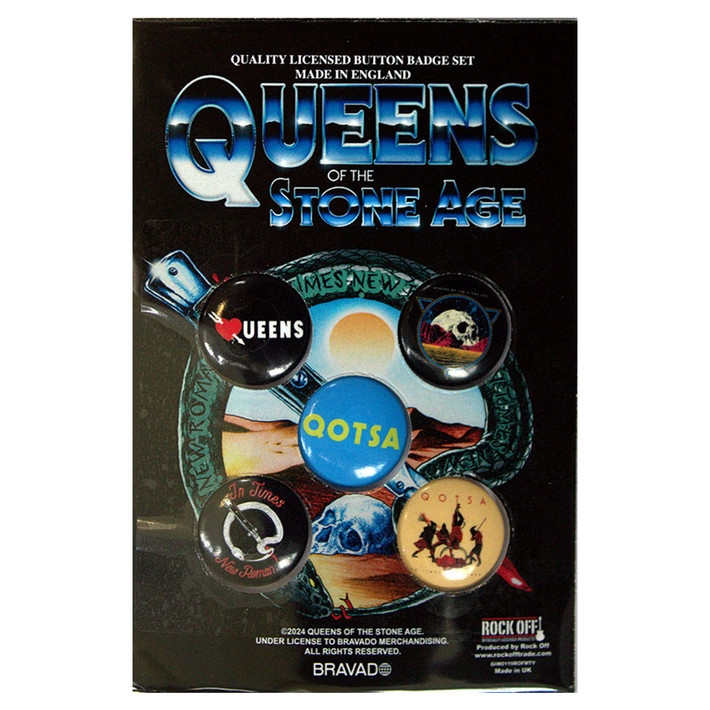 Queens Of The Stone Age 'Logos' Button Badge Pack