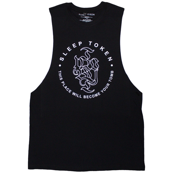 Sleep Token 'Tomb Text Ring' (Black) Vest