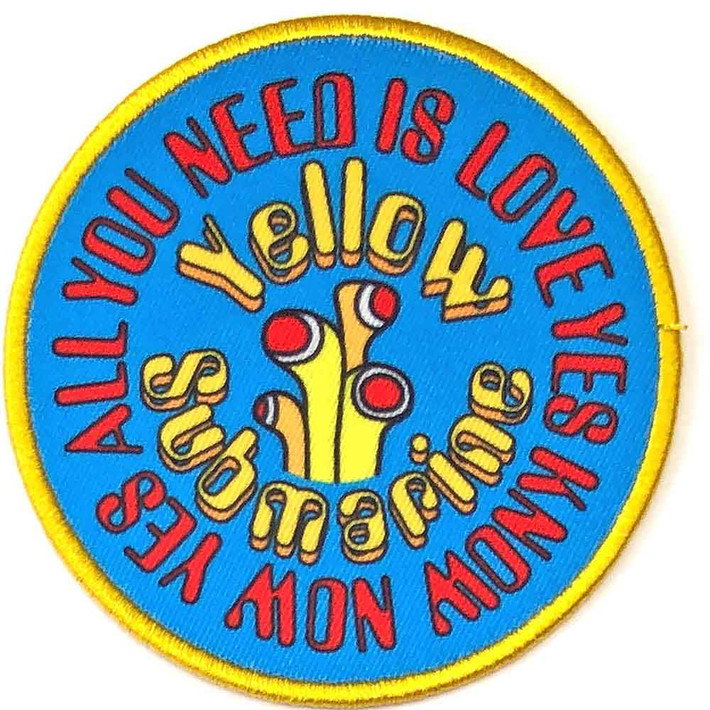 The Beatles 'Yellow Submarine AYNIL Circle' (Iron On) Patch