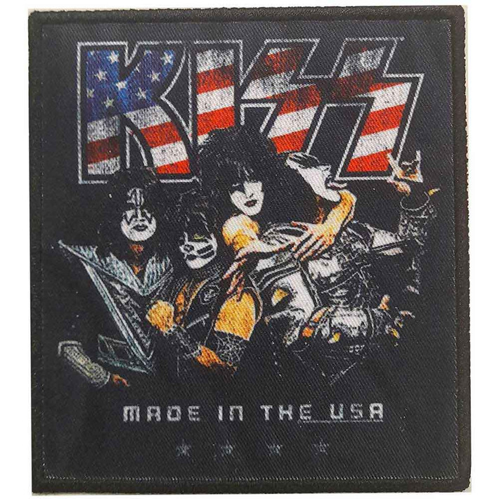 KISS 'Made In The USA' (Iron On) Patch