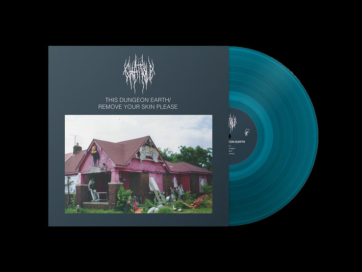 Chat Pile 'This Dungeon Earth / Remove Your Skin Please' LP Sea Blue Vinyl