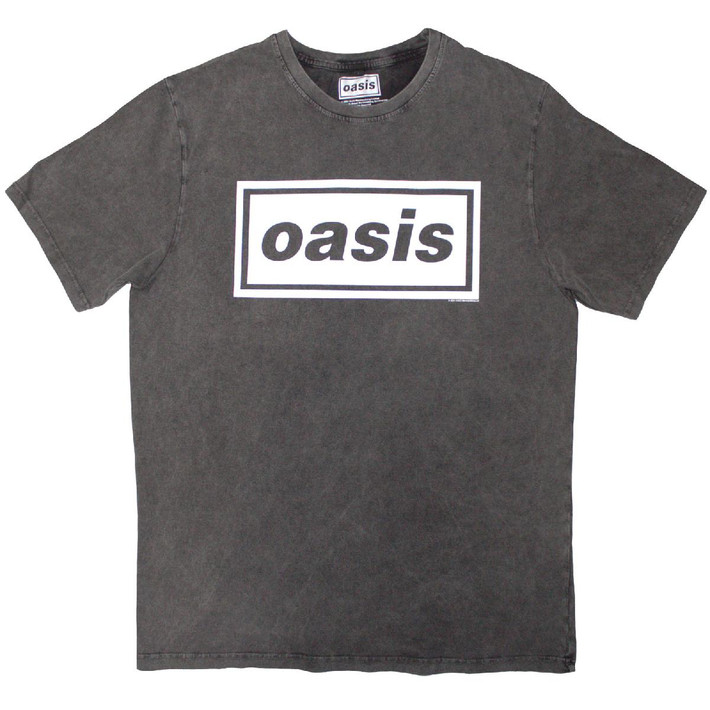 Oasis 'Decca Logo' (Stone Wash) Limited Edition T-Shirt