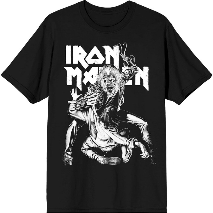 Iron Maiden 'No Prayer Claw Crop' (Black) T-Shirt